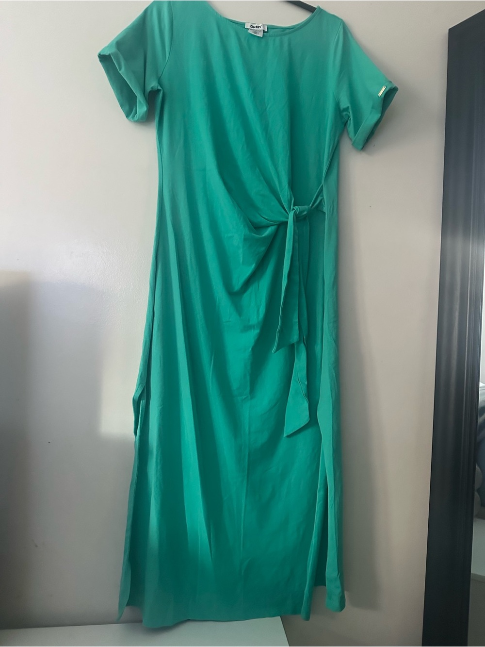 DKNY Teal Short Sleeve Dress
